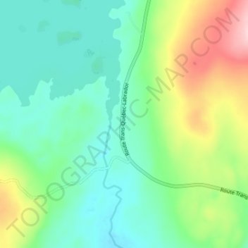 Gagnon topographic map, elevation, terrain
