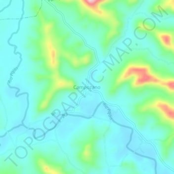Campozano topographic map, elevation, terrain