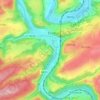 La Corniche topographic map, elevation, terrain