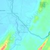 Padang Batung topographic map, elevation, terrain
