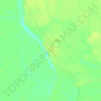 Октябрьское topographic map, elevation, terrain