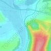 Longor topographic map, elevation, terrain
