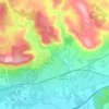 Les Arcs topographic map, elevation, terrain