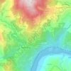 Brinhais de Baixo topographic map, elevation, terrain