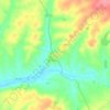 Lavre topographic map, elevation, terrain