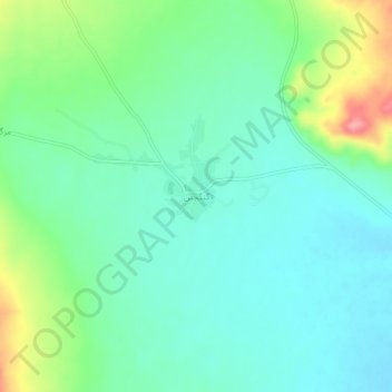 Gangachin topographic map, elevation, terrain