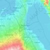 Muntinlupa topographic map, elevation, terrain
