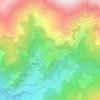 Brine topographic map, elevation, terrain