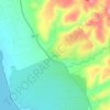 Gatete topographic map, elevation, terrain