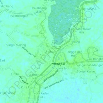 Paliwara topographic map, elevation, terrain