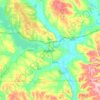 Jamestown topographic map, elevation, terrain