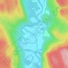 La Croche topographic map, elevation, terrain