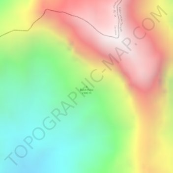 Bukit Raya topographic map, elevation, terrain