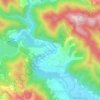 Gazivode topographic map, elevation, terrain