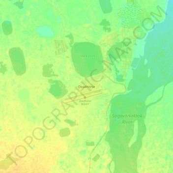 Deadhorse topographic map, elevation, terrain