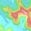 Face Sudoeste do Massangana topographic map, elevation, terrain