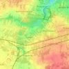 Kosów Mniejszy topographic map, elevation, terrain