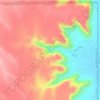 Temple Gorge topographic map, elevation, terrain