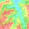 Louriçal topographic map, elevation, terrain