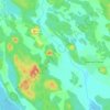 Земляничное topographic map, elevation, terrain