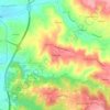São Miguel topographic map, elevation, terrain