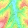 Bakhmut topographic map, elevation, terrain