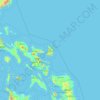 Catanduanes topographic map, elevation, terrain