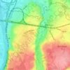 Mons-Bombaye topographic map, elevation, terrain