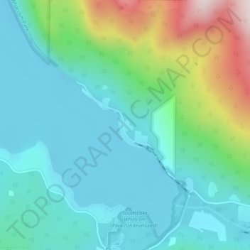 Blue Canyon topographic map, elevation, terrain