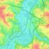 Leeds topographic map, elevation, terrain