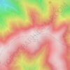 Mount Bogong topographic map, elevation, terrain