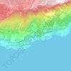 Голубой Залив topographic map, elevation, terrain