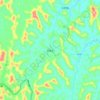 Shiquan topographic map, elevation, terrain