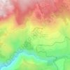 Odeillo topographic map, elevation, terrain