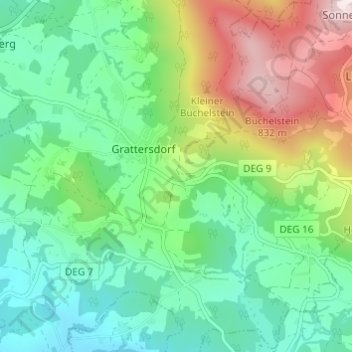 Falkenacker topographic map, elevation, terrain