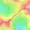 Colle dell'Agnello topographic map, elevation, terrain