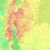 Muyinga topographic map, elevation, terrain