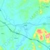 Renxian topographic map, elevation, terrain