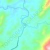 Malinau topographic map, elevation, terrain