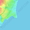 Cabo Roig topographic map, elevation, terrain