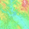 Mitrovica topographic map, elevation, terrain