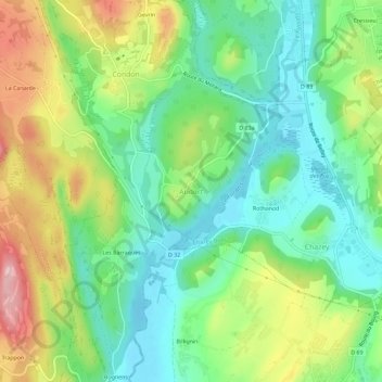 Andert topographic map, elevation, terrain