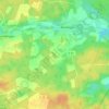 Jerusalem topographic map, elevation, terrain
