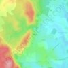 Challuée topographic map, elevation, terrain
