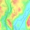 Llanedi topographic map, elevation, terrain