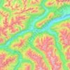 Arzl im Pitztal topographic map, elevation, terrain