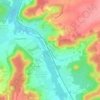 Jarcy topographic map, elevation, terrain