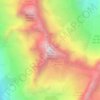 Tête de l'Étret topographic map, elevation, terrain