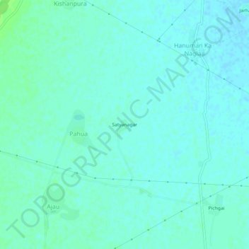 Satyanagar topographic map, elevation, terrain