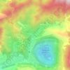 Panguna topographic map, elevation, terrain